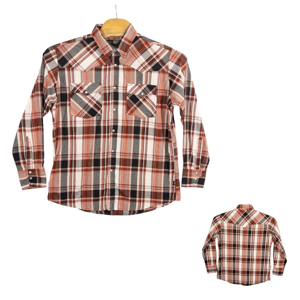 Canyon Guide Outfitters Pearl Snap‎ Western Shirt Mens XL Rodeo Outdoors Ranch